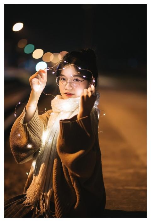 Woman Beauty Lights Vietnam
