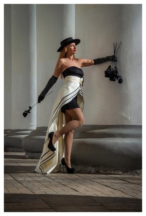 Woman Architecture Columns Classic