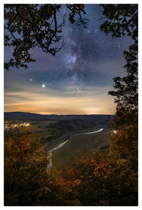 Milky Way Galaxy Fields Estuary