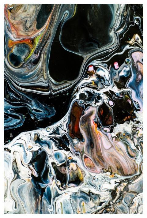 Abstract Beautiful Wallpaper Acrylic Painting Back