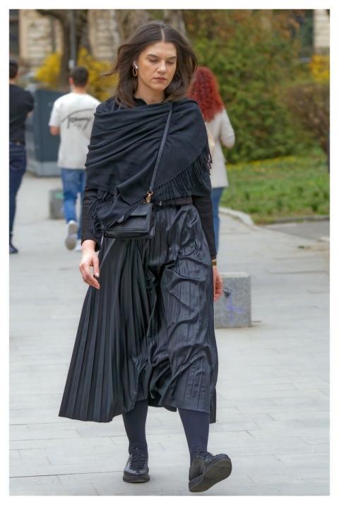 Woman Fashion Black Clothes Purse