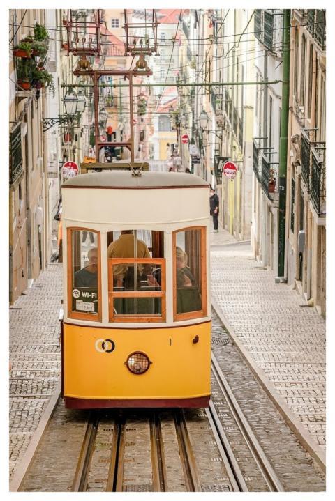 Tram Lisbon Portugal Means Of Transport