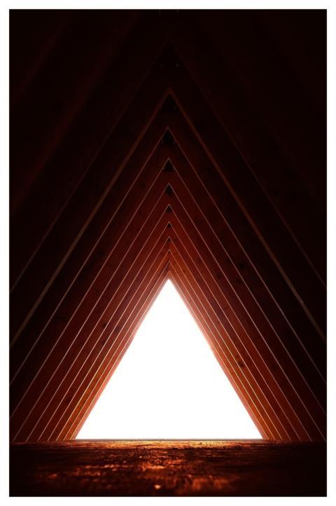 Triangle Light Beams Rafters
