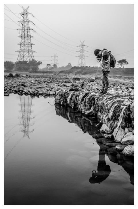 Man Nature Pollution Garbage