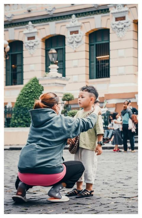 Woman Kid Street Road