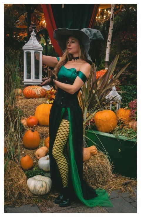 Halloween Woman Model Posing