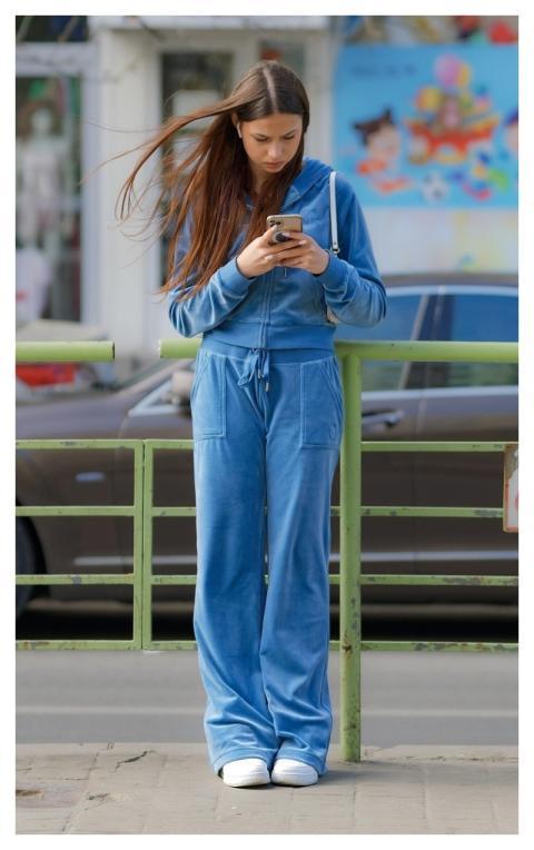 Girl Teenager Waiting Tramway