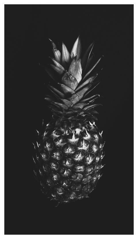 Pineapple Fruit Tropical Fruit Black Background