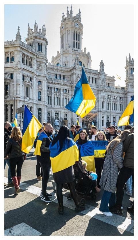 Protest Manifestation Flags Group