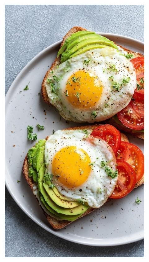 Avocado Toast Breakfast Food