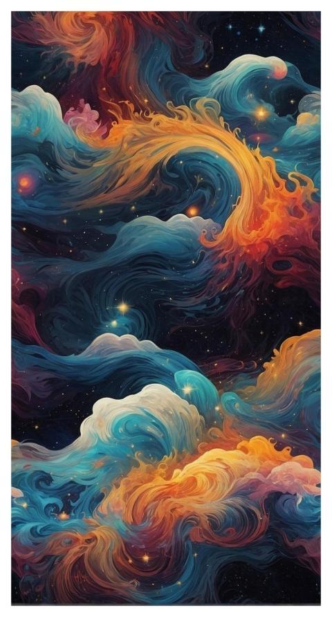Clouds Nature Swirls Stars