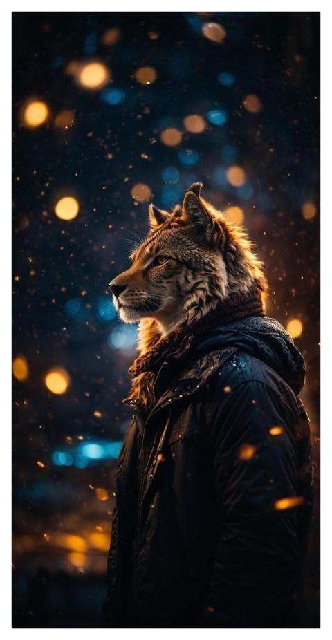 Ai Generated Mobile Wallpaper 4K Tiger Humanoid