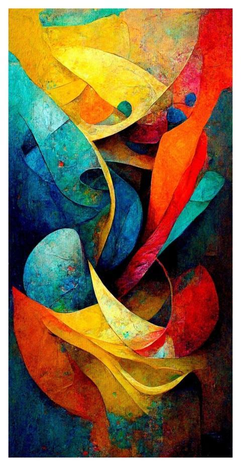 Abstract Grunge Paint Colorful