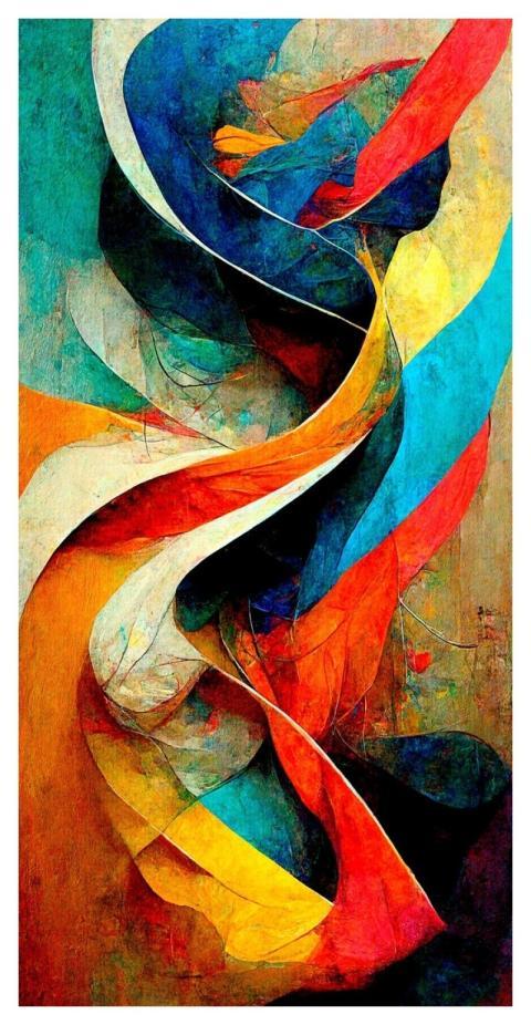 Abstract Grunge Paint Colorful