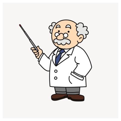 Scientist , education illustration