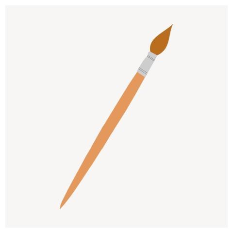 Paint brush clipart, art equipment