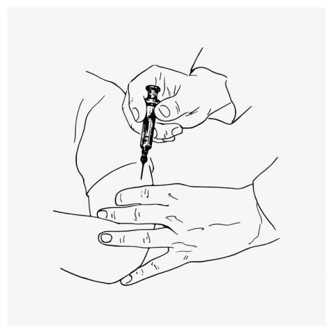 Injection clipart, health illustration psd