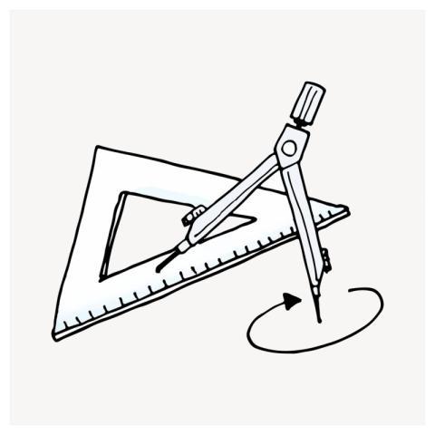 Math set clipart, education illustration