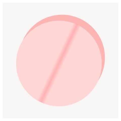Pink pill, health illustration