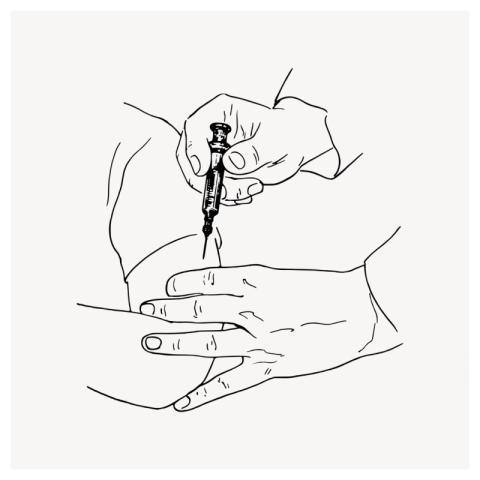 Injection, health illustration