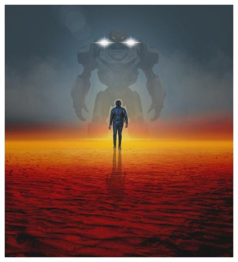 Robot Man Wasteland Futuristic