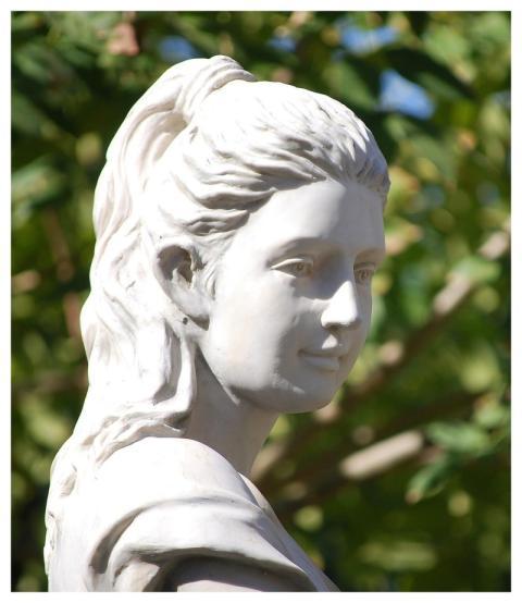 Goddess Statue Head Sculpture