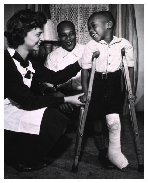 Public Health nurse assists healing