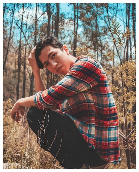Man Outdoors Forest Portrait
