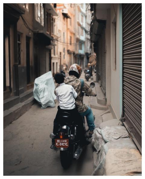 Scooter Child Riding Lifestyle