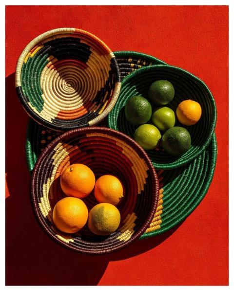 Fruit Tropical Basket Woven