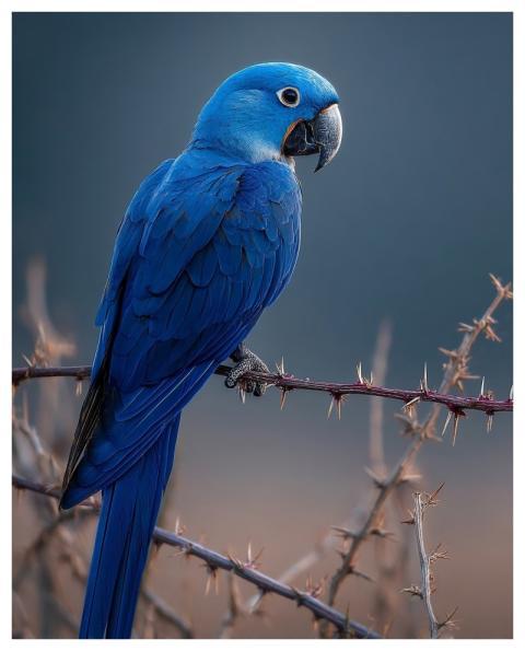 Macaw Spixs Bird Blue