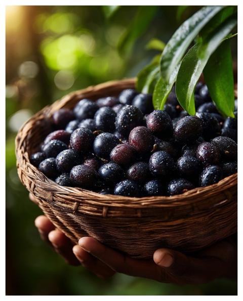 Plum Basket Fruit Harvest