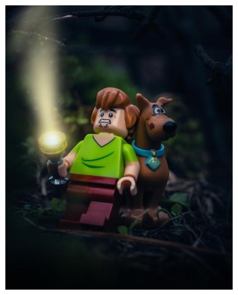Lego Flashlight Dog Toy