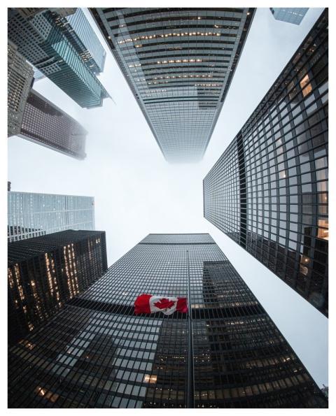 Architecture Building Flag Toronto