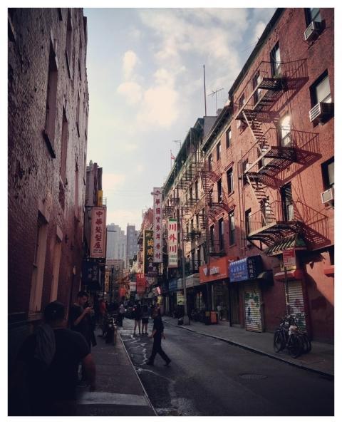 New York Street Chinatown China Town