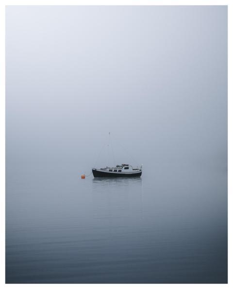 Boat Fog Nature Sea