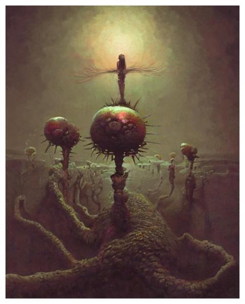 Abstract Virus Artwork Painting