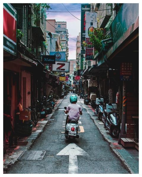 Alley Motorcycle Taipei Taiwan
