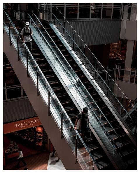 Escalator Stairs Staircase People