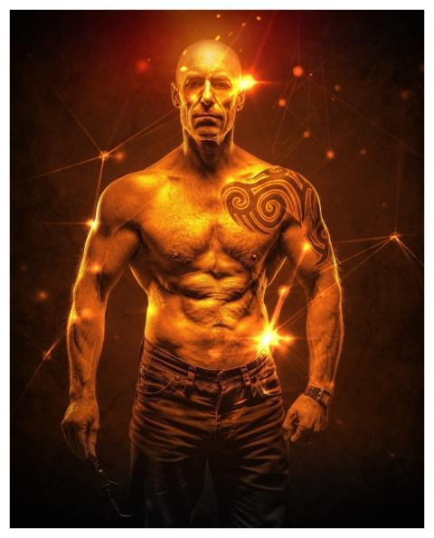 Man Athlete Fitness Muscular