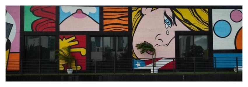 Colorful wall art Wynwood neighborhood