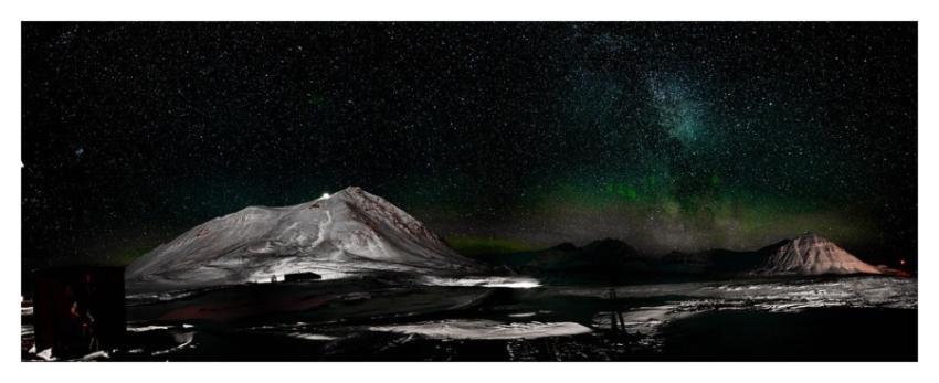 Night Sky Over Ny-Ålesund, Svalbard