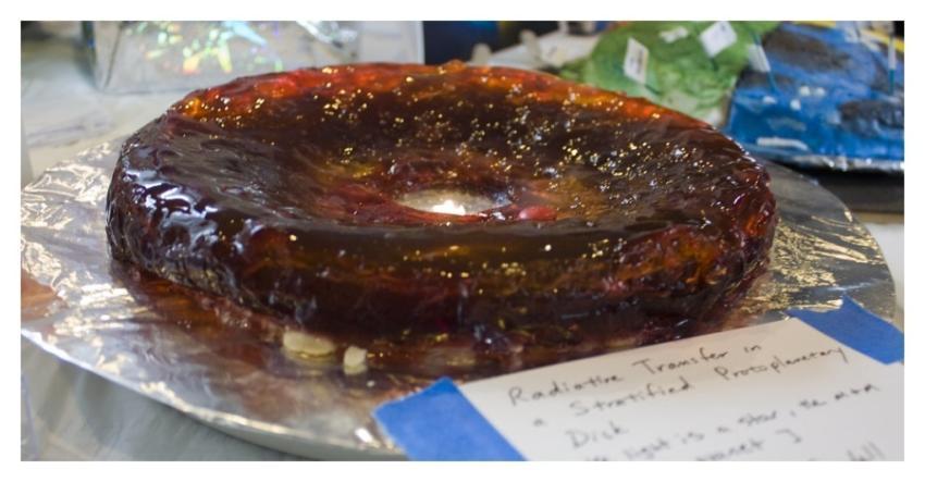 Science Food Humor - jello as protoplanetary disc