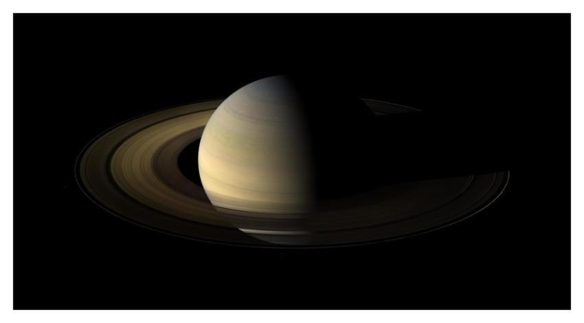 A Long Night Falls Over Saturn's Rings