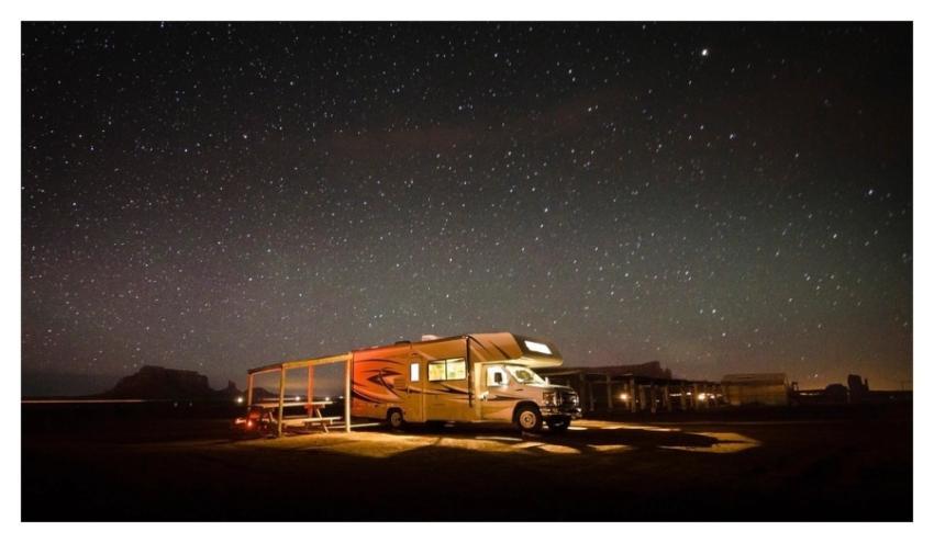 Campervan, travel concept vehicle