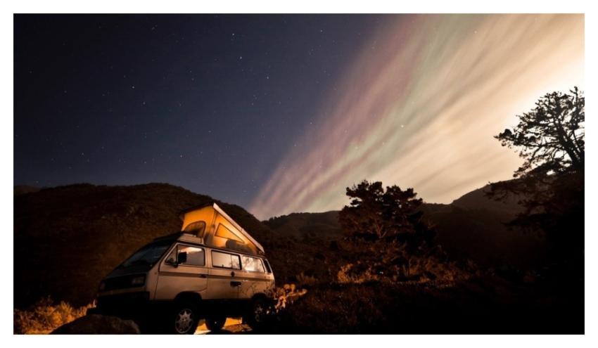 Campervan, travel concept vehicle