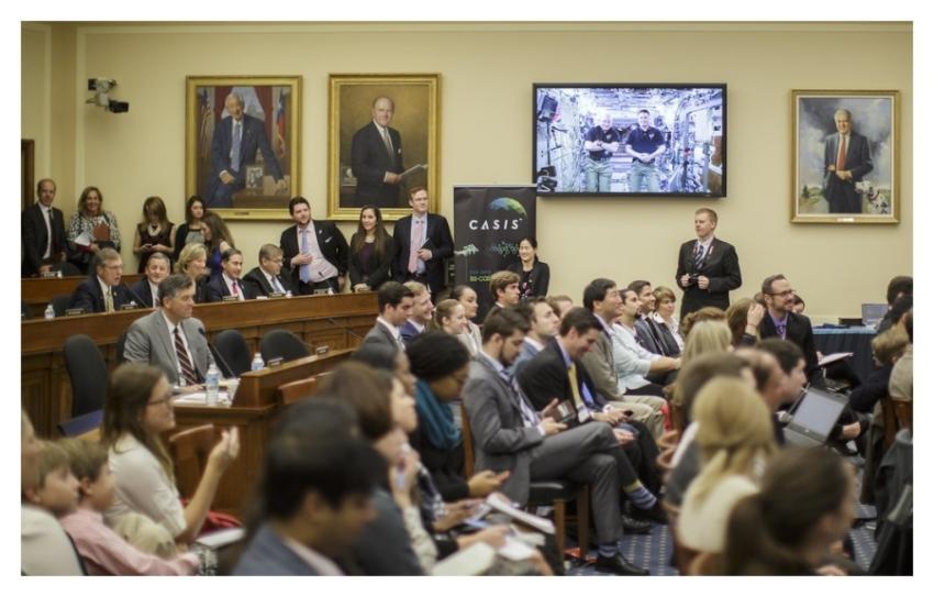 ISS Downlink with House Committee on Science, Spac