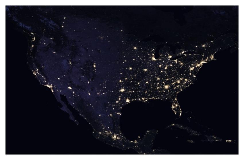 United States at Night