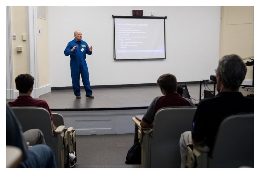 Astronaut Scott Tingle at McKinley Technology High
