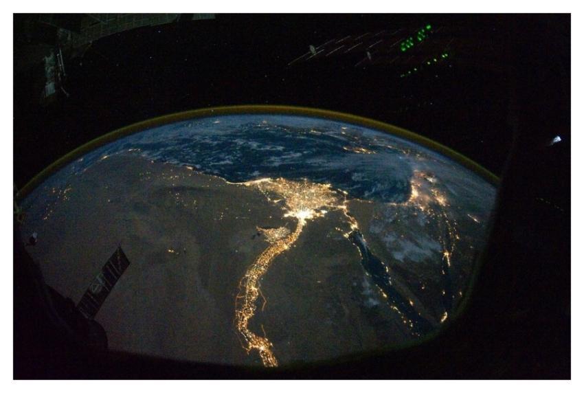 Cairo and Alexandria, Egypt at Night (NASA, Intern